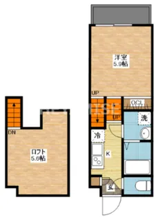 デ・クメール矢上【2階】の間取り