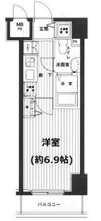 グランドガーラ芝公園【12階】の間取り