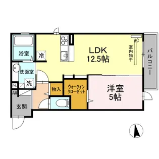 鳥取県倉吉市上井【アパート】の間取り