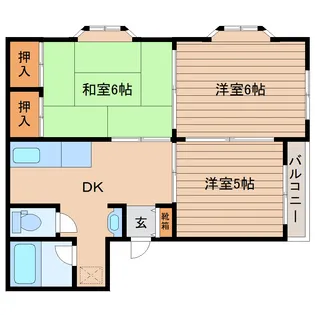 フィリスハイム大富【2階】の間取り