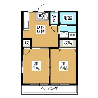 リルアークB【2階】の間取り