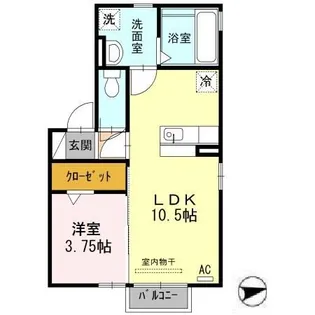 ブロッサム【2階】の間取り