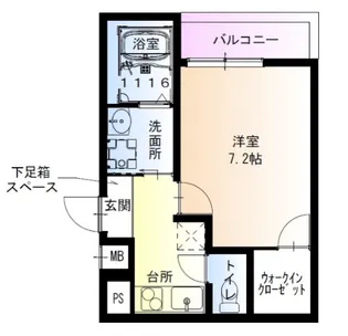 フジパレス吹田中の島公園II番館【1階】の間取り