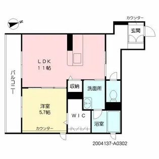シャーメゾン フォルジュロン【3階】の間取り