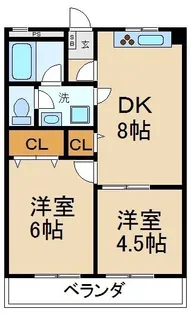ウインドヒル香里I【6階】の間取り