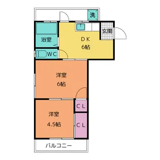 ファミール山王【4階】の間取り