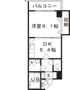 グランディール森下304号【3階】の間取り