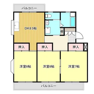 エルワンマンション【2階】の間取り