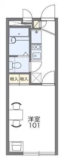 レオパレスViento【2階】の間取り