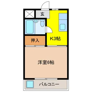 アムールアミィ【1階】の間取り