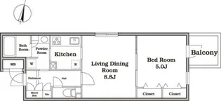 レジディア西新宿II【1階】の間取り