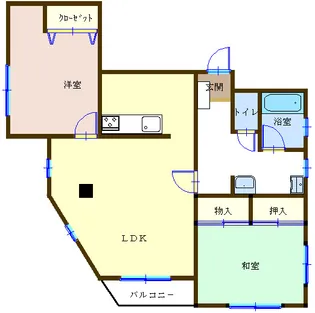 グランビル【2階】の間取り