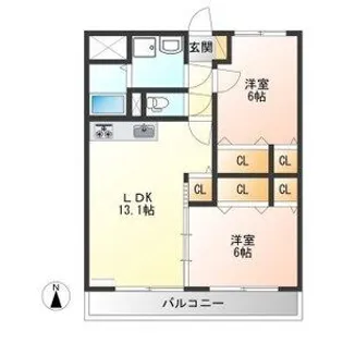 キング・ペレ【1階】の間取り
