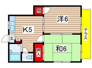 カーサ大日【1階】の間取り