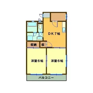 ラ・ブランシェ西条【2階】の間取り