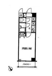 メゾンド島津山【6階】の間取り
