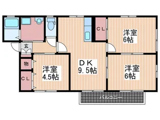 サニーヒルズ【2階】の間取り