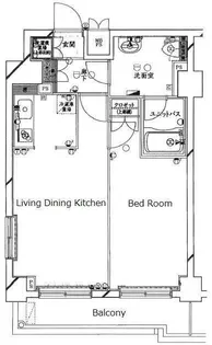 ルーブル日本橋【11階】の間取り