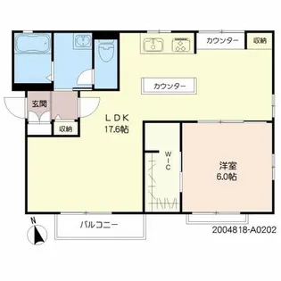 ディアス新川【1階】の間取り