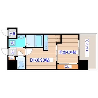アルティザ仙台花京院【12階】の間取り