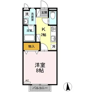 Pure Wing【1階】の間取り