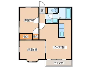グリーンハイツ【2階】の間取り