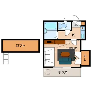 ガーデンコートRivage【1階】の間取り