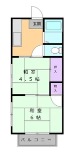 ハイツ・OKAI【2階】の間取り