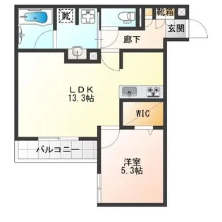 クラシスト東粉浜WEST【1階】の間取り
