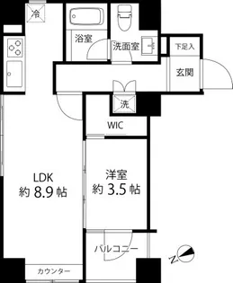ハイリーフ上野【10階】の間取り