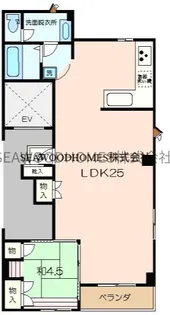 ライフモリ9号館【4階】の間取り