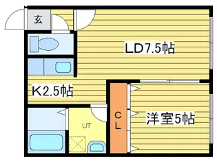サンテラス元町II【2階】の間取り