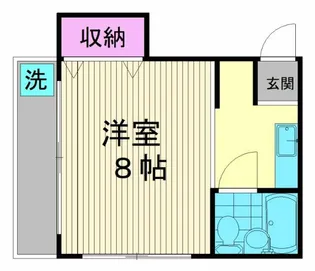 レジデンスN大岡山【1階】の間取り