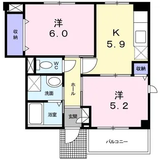 ルミエール【1階】の間取り