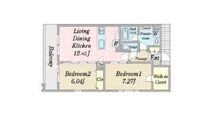 アイオライトヒデ【4階】の間取り