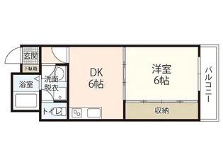フロール神原【1階】の間取り