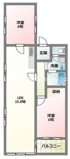 シティーライフ橋本【4階】の間取り