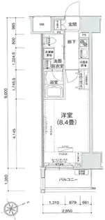 アイル芝浦東京ベイ【5階】の間取り