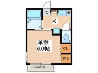 ファミール貫井【1階】の間取り