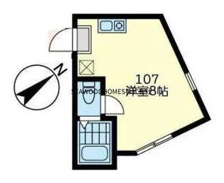 ユナイト六浦セグラーテ【1階】の間取り