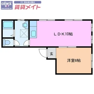 ひまわり荘2【1階】の間取り