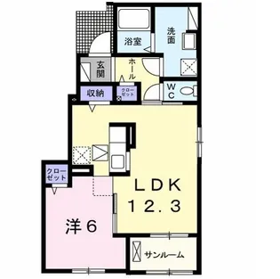 グローヴVII【1階】の間取り