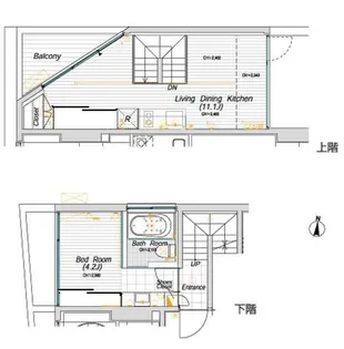 デュフレ自由が丘【3階】の間取り