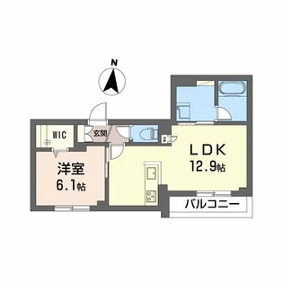 イムーブルII【3階】の間取り