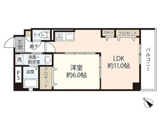 ASHIYA VIVID 海田【3階】の間取り