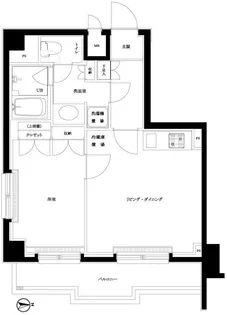 ルーブル飯田橋【5階】の間取り