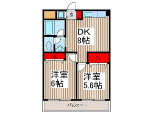 ピジョンハウス2【3階】の間取り