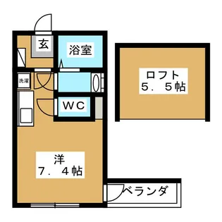 ヨコハマフォーチュンクッキー【1階】の間取り