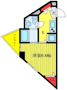 ガーラ・シティ王子【2階】の間取り