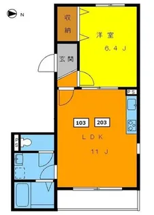 高円寺パレス【1階】の間取り